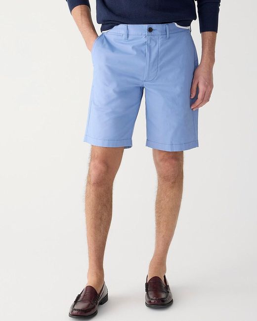 J.Crew Blue 9" Stretch Chino Short for men