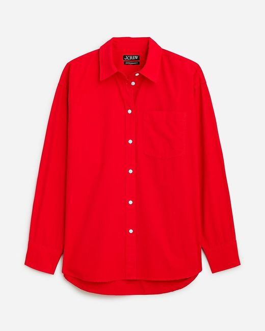 J.Crew Red Étienne Oversized Shirt