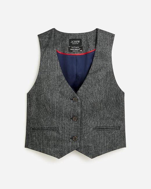 J.Crew Gray Collection Cropped Vest