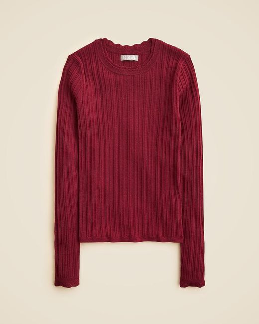 J.Crew Layered Pointelle Sweater-Tee