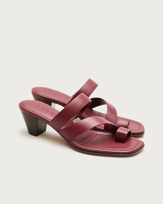 J.Crew Pink Toe-Ring Kitten-Heel Sandals