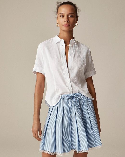 J.Crew Blue Slim-Fit Button-Up