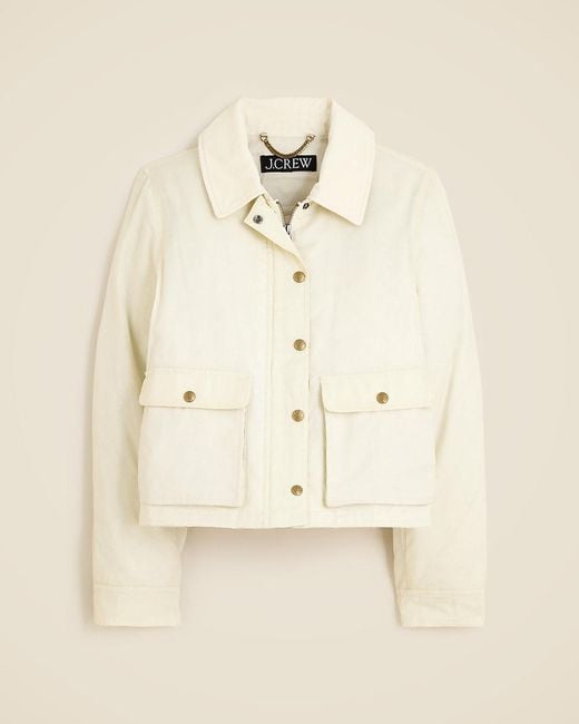 J.Crew Natural Cropped Barn Jacket