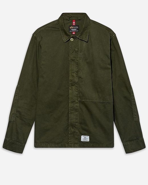 J.Crew Green Alpha Industries Contrast Shirt-Jacket for men