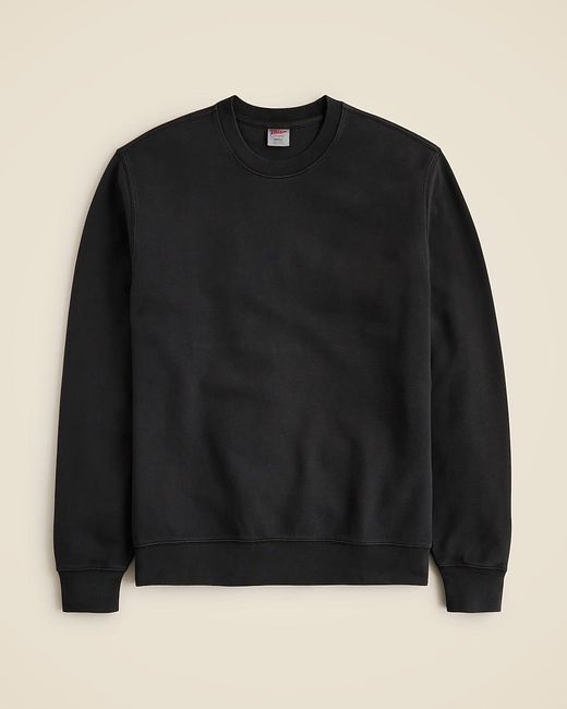 J.Crew Black Lightweight French Terry Sweatshirt for men
