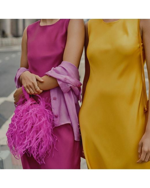 J.Crew Collection Santorini Bag With Feathers in Pink Lyst