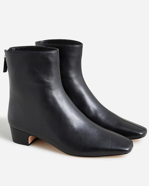 J.Crew Gray Roxie Back-Zip Ankle Boots