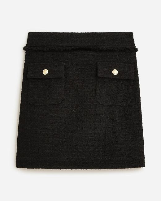 J.Crew Black Patch-Pocket Mini Skirt