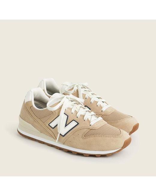 New Balance ® X J.crew 996 Sneakers In Suede in Sand/Ivory (Natural) | Lyst