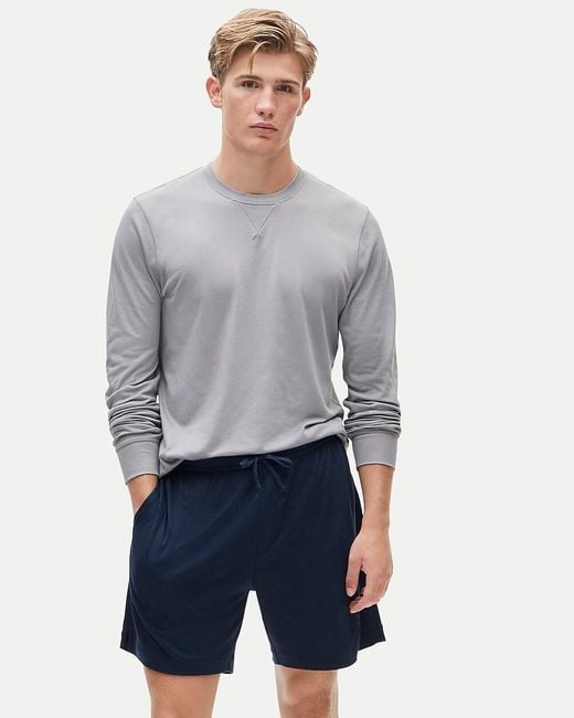 J.Crew Gray Performance Crewneck With Coolmax Technology for men