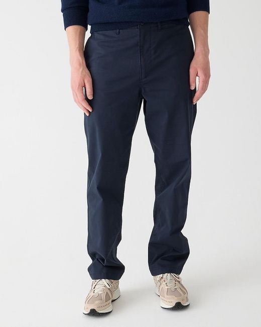 J.Crew Blue Relaxed-Fit Utility Tech Twill Pant for men