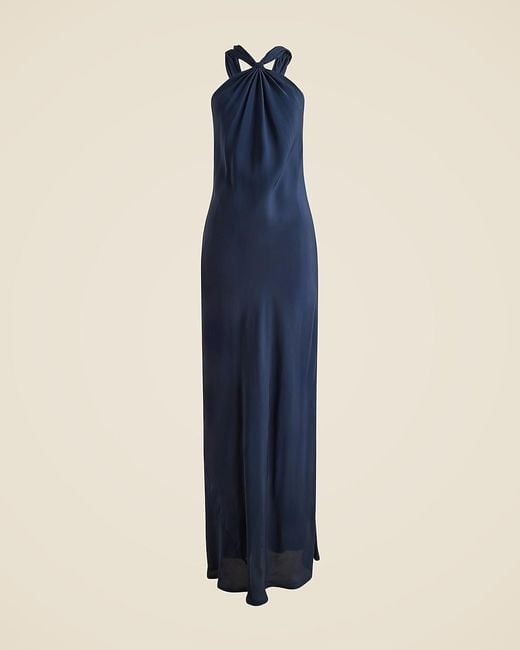 long blue dress long sleeve Navy Blue Long Sleeves Prom Dress Split With Appliques – Newinlook