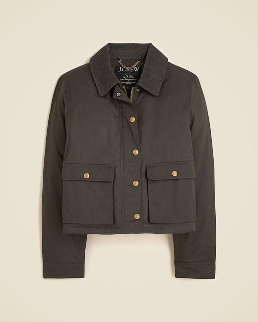 J.Crew Brown Cropped Barn Jacket