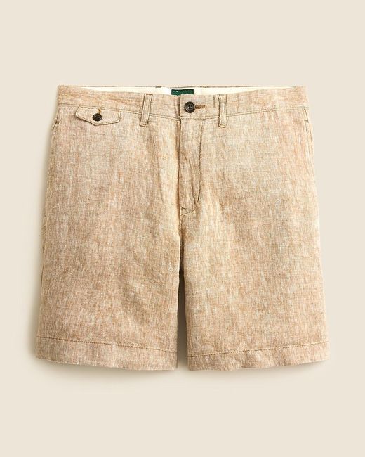 J.Crew Natural "8.5" Linen Short" for men