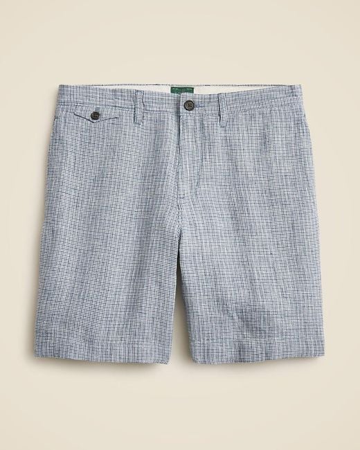 J.Crew Blue "8.5" Linen Short" for men