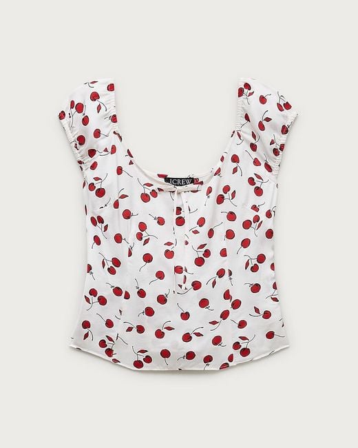 J.Crew Pink Cap-Sleeve Top
