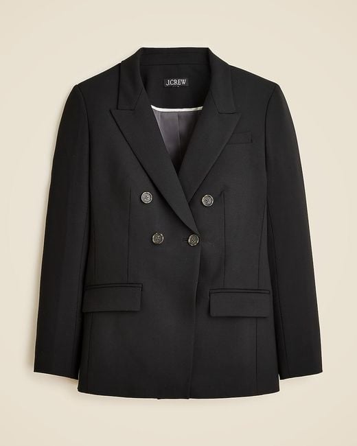 J.Crew Black Double-Breasted Blazer