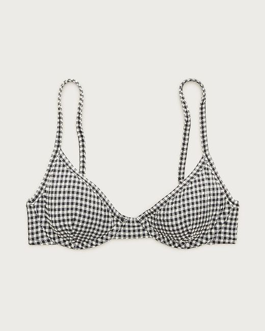 J.Crew Blue Underwire Bikini Top