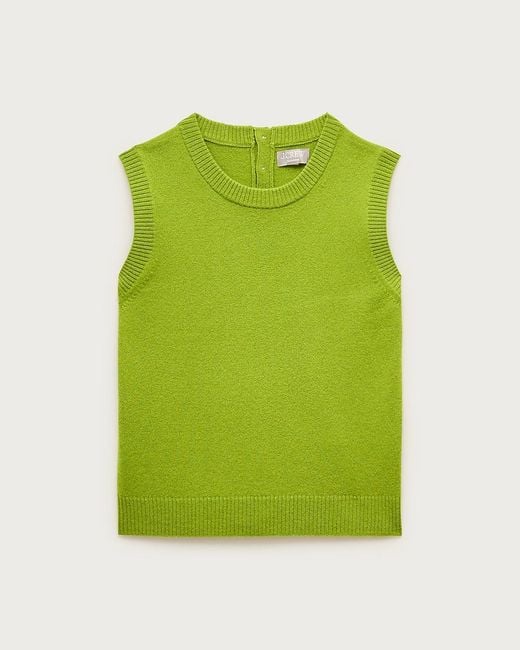 J.Crew Green Cashmere Sweater Shell