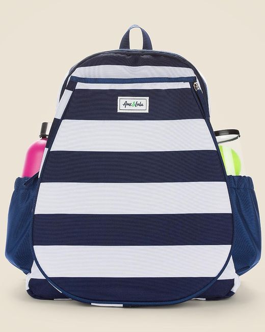 J.Crew Blue Ame & Lulu Game On Tennis Backpack