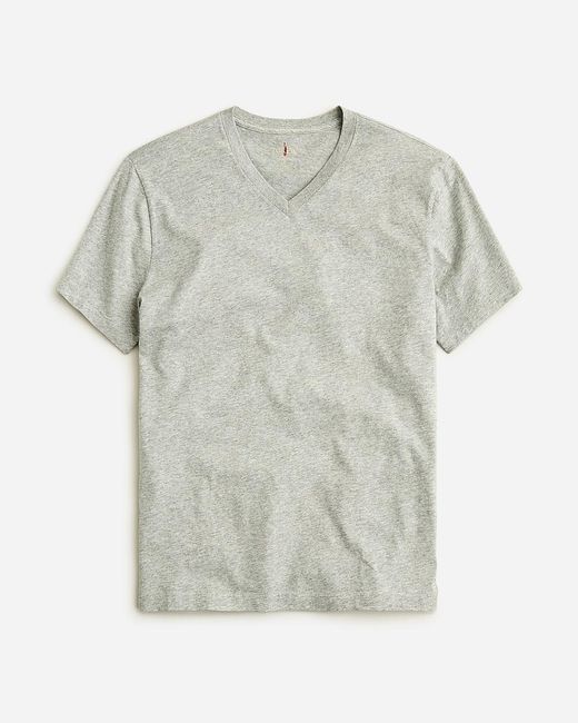 J.Crew Gray Slim Broken-In V-Neck T-Shirt for men