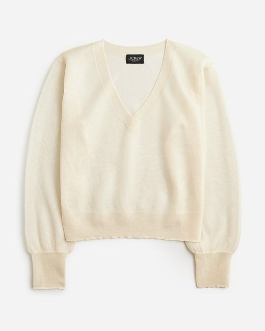 J.Crew Natural Collection Sheer V-Neck Sweater