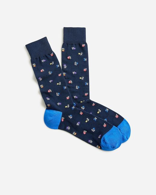 J.Crew Blue Critter Socks for men