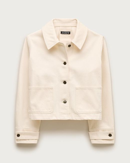 J.Crew Natural Cropped Barn Jacket
