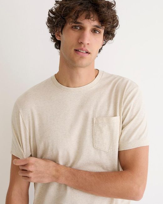 J.Crew Natural Broken-In Short-Sleeve Pocket T-Shirt for men