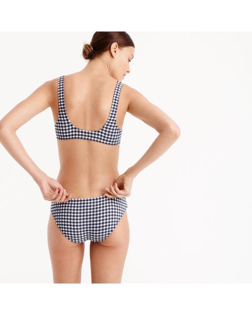 j crew gingham bikini