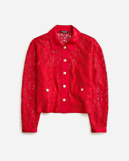 J.Crew Red Lady Shirt-Jacket