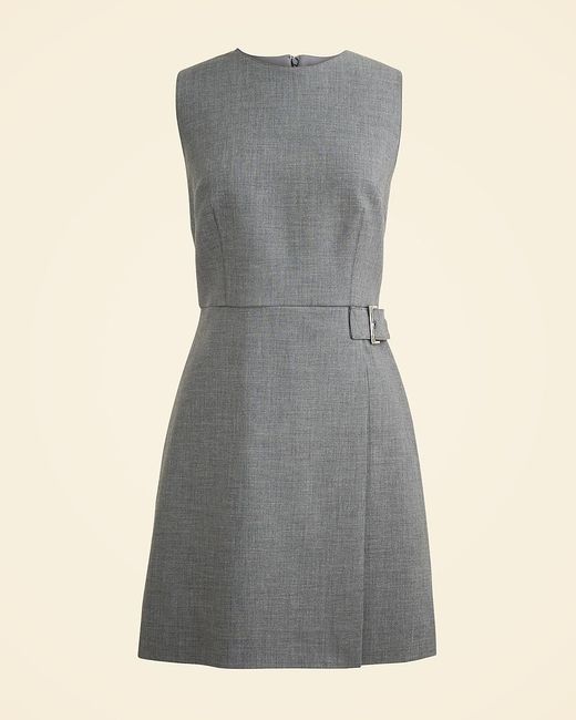 J.Crew Natural Sheath Mini Dress With Buckle Detail