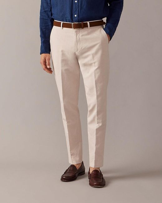 J.Crew Natural Ludlow Slim-Fit Unstructured Suit Pant for men