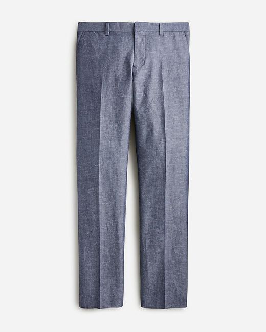 J.Crew Gray Ludlow Slim-Fit Unstructured Suit Pant for men