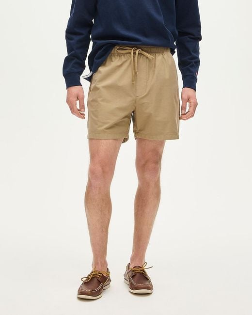 J.Crew Natural "5" Everyday Tech Drawstring Short" for men