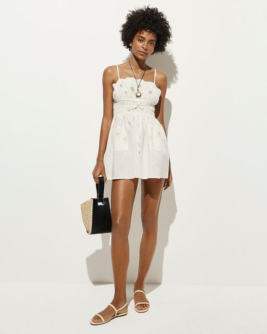 princess homecoming dress Scoop Neck Satin with Pearl Beaded Bodice Dresses APD2760 Line Fabric Color:Off White - Nude dress_type_Corset sedmoda Women Sexy Faux