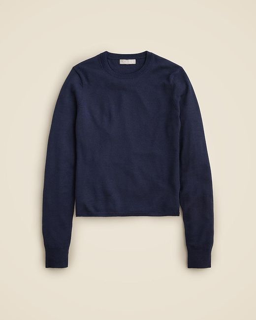 J.Crew Blue Carolyn Fitted Crewneck Sweater
