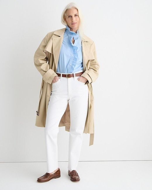 J.Crew White Slim Boyfriend Jean