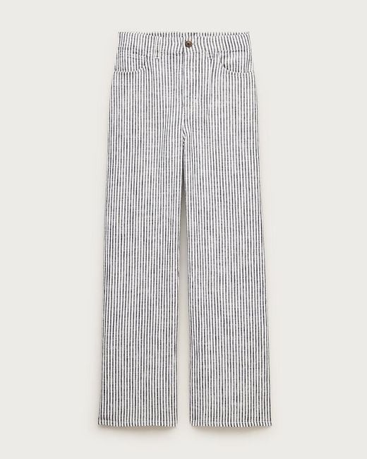 J.Crew White Petite Five-Pocket Pant