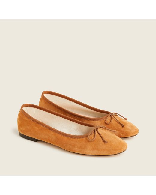 orange pointed toe flats