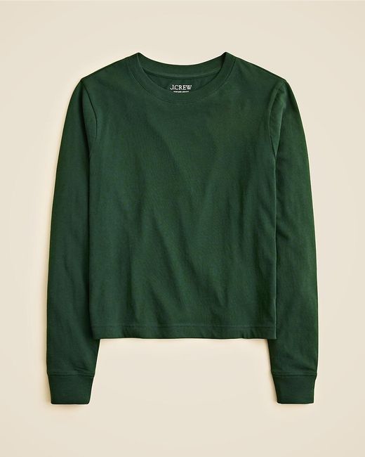 J.Crew Green Vintage Jersey Long-Sleeve T-Shirt