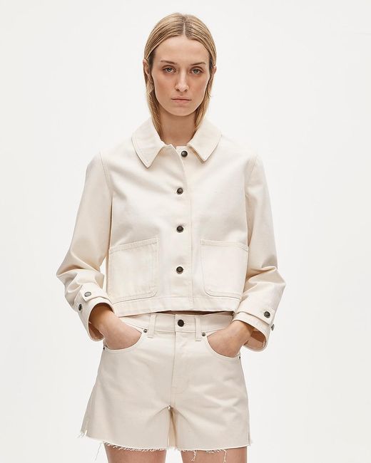 J.Crew Natural Cropped Barn Jacket