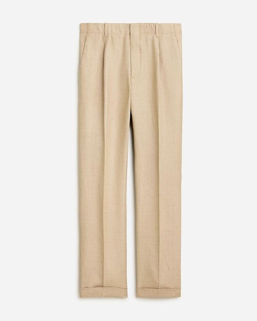 J.Crew Natural Crosby Classic-Fit Pleated Suit Pant for men