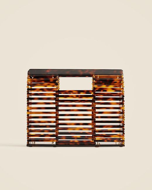 J.Crew Brown Tortoise Shell Clutch