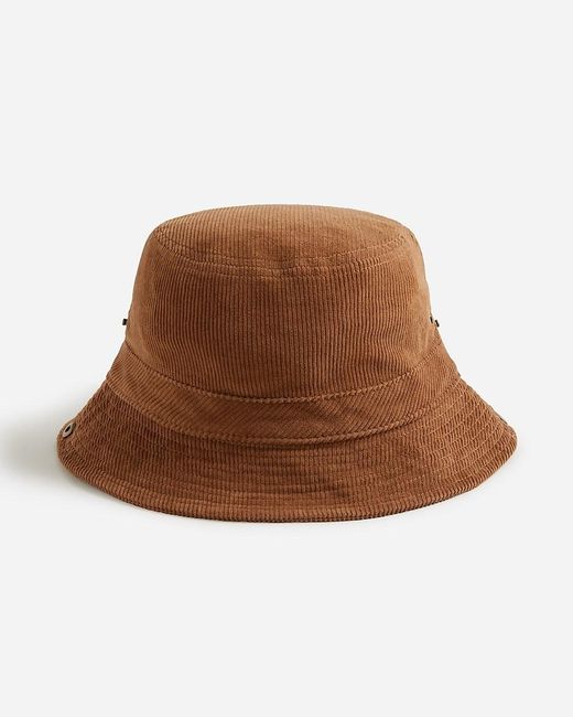 J.Crew Blue Garment-Dyed Corduroy Bucket Hat With Snaps for men