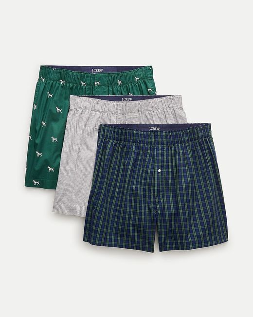 J.Crew White Woven Boxers Multipack for men