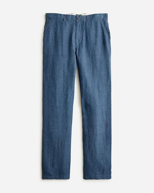 J.Crew Blue Classic-Fit Linen Trouser for men