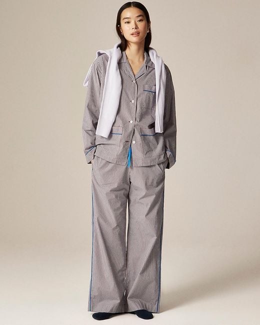 J.Crew Natural Long-Sleeve Pajama Pant Set