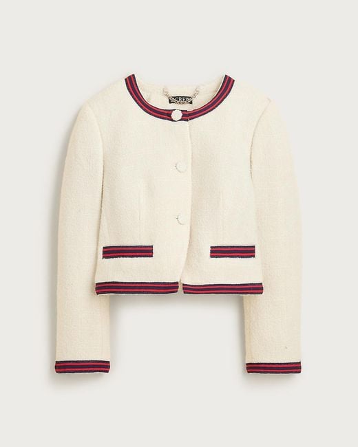 J.Crew Natural Contrast-Trim Lady Jacket