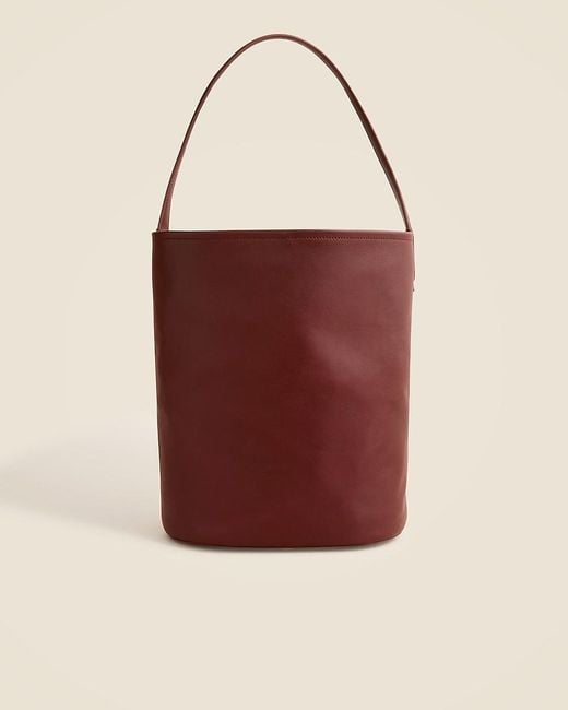 J.Crew Red Berkeley Big Bucket Bag